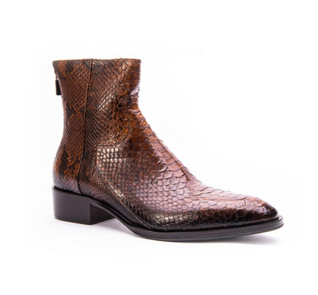 Ankle boot in washed python 2332 bis