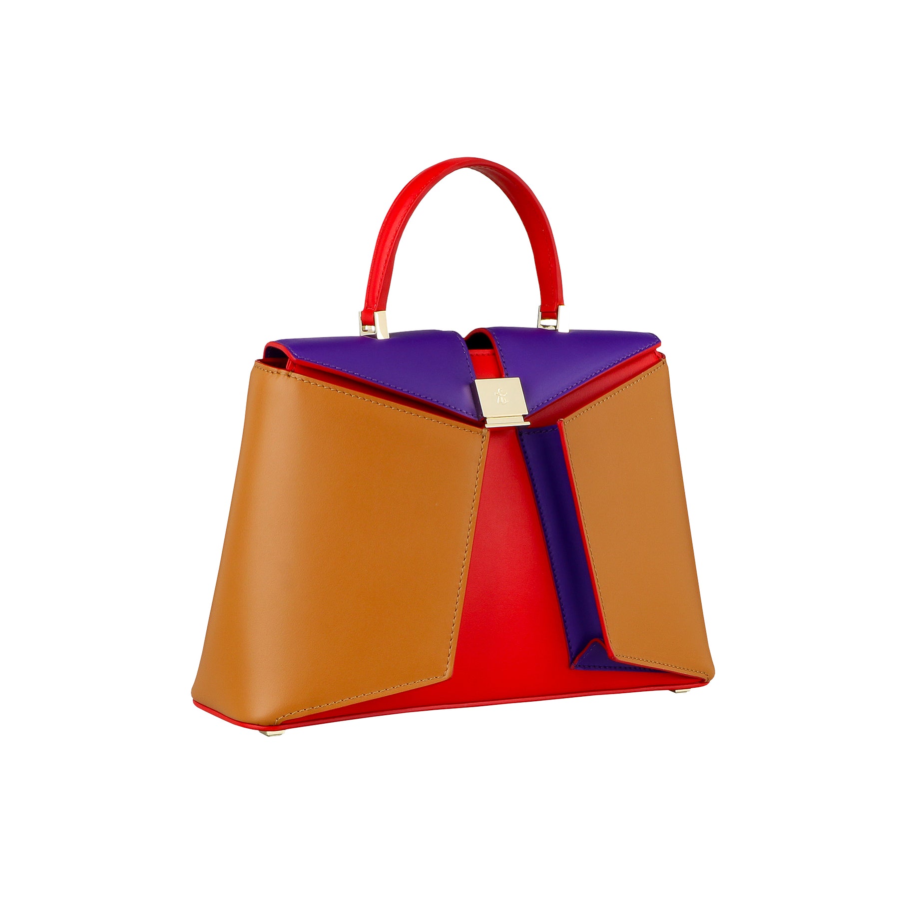 LIZ FLAP MINI TAN RED VIOLET