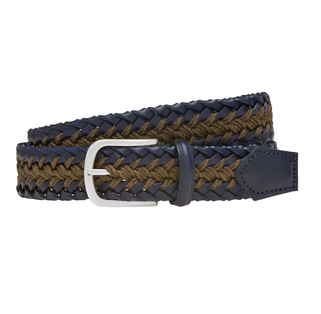 Leather and Cotton Belt