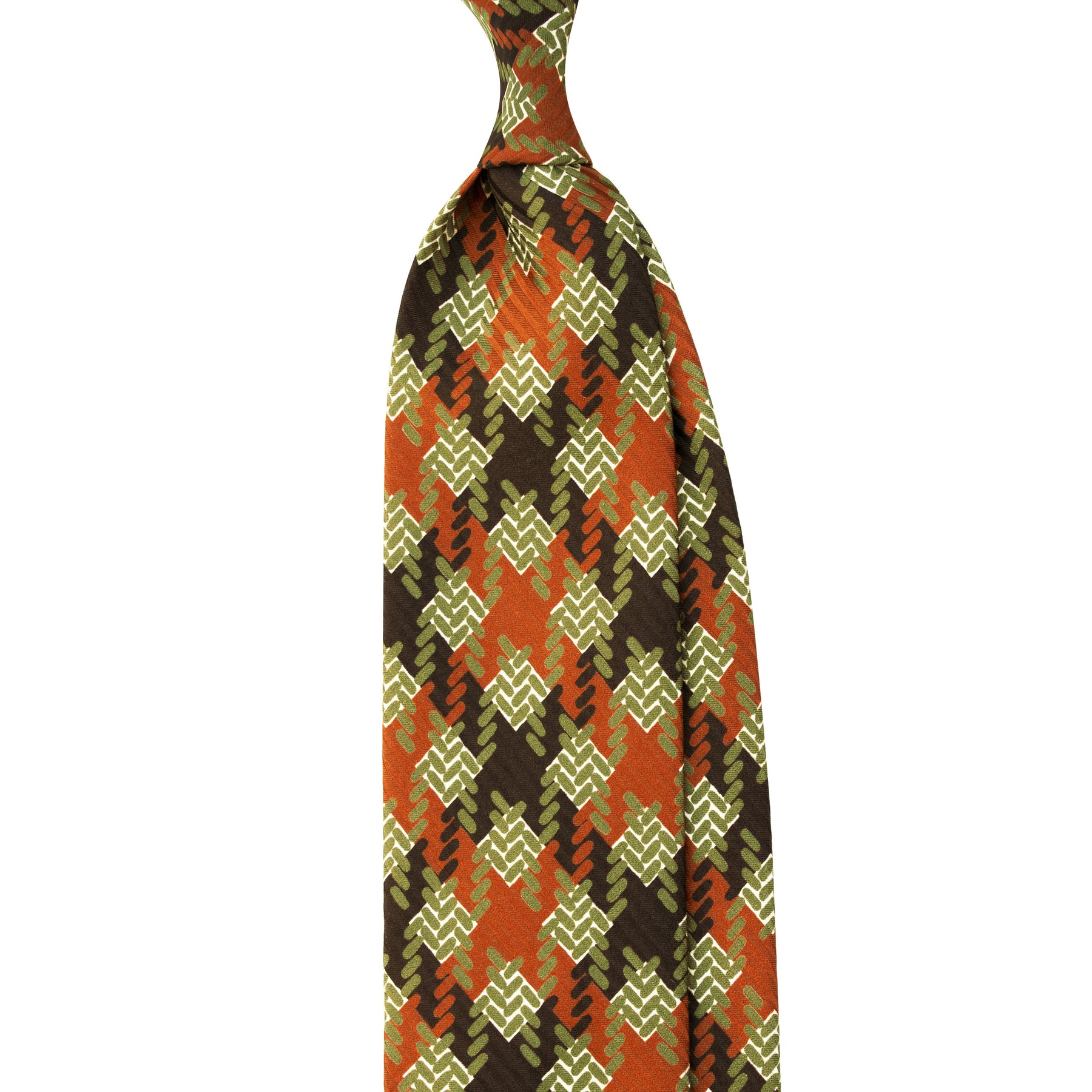 CHECK MOTIF PRINTED SILK JACQUARD TIE SKU: SC.14GM.B