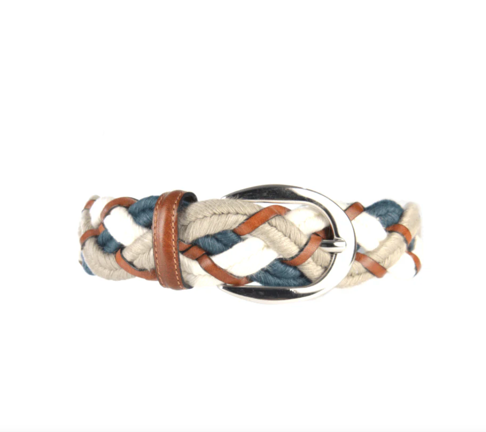 Women Leather and Linen Belt