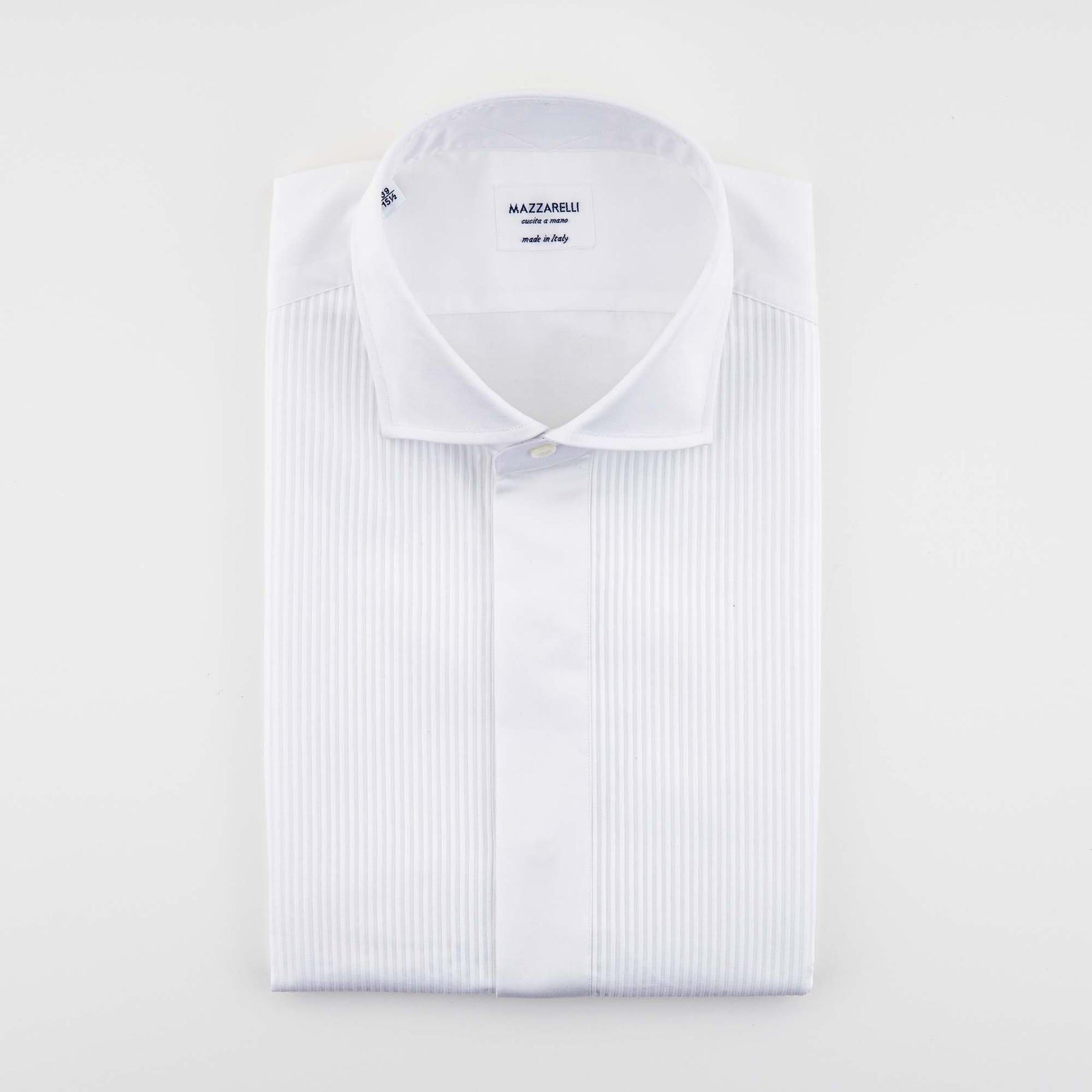 Ceremonial pique shirt with honeycomb bib