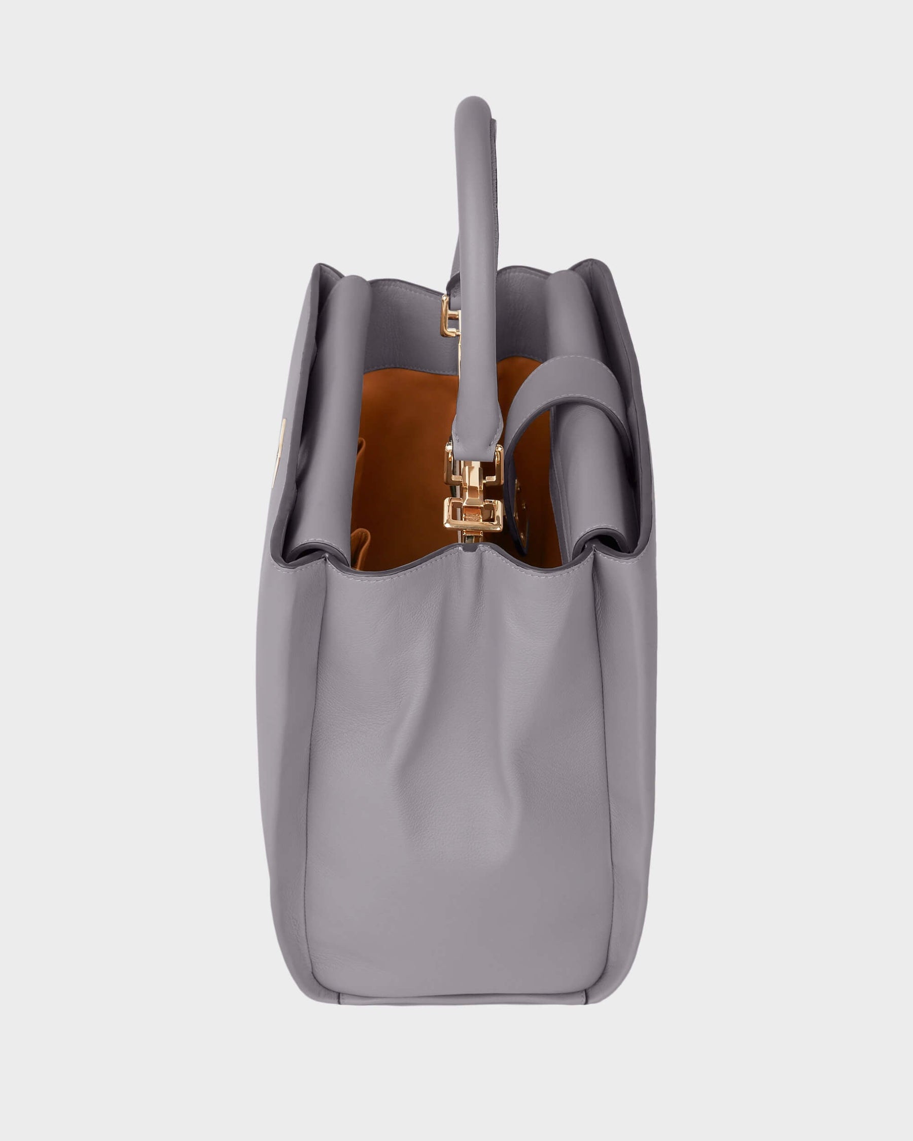 Top Handle Grigio Viola