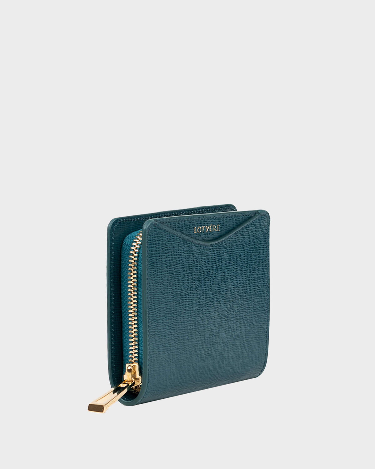 ZIP AROUND SMALL WALLET GREEN NAVY