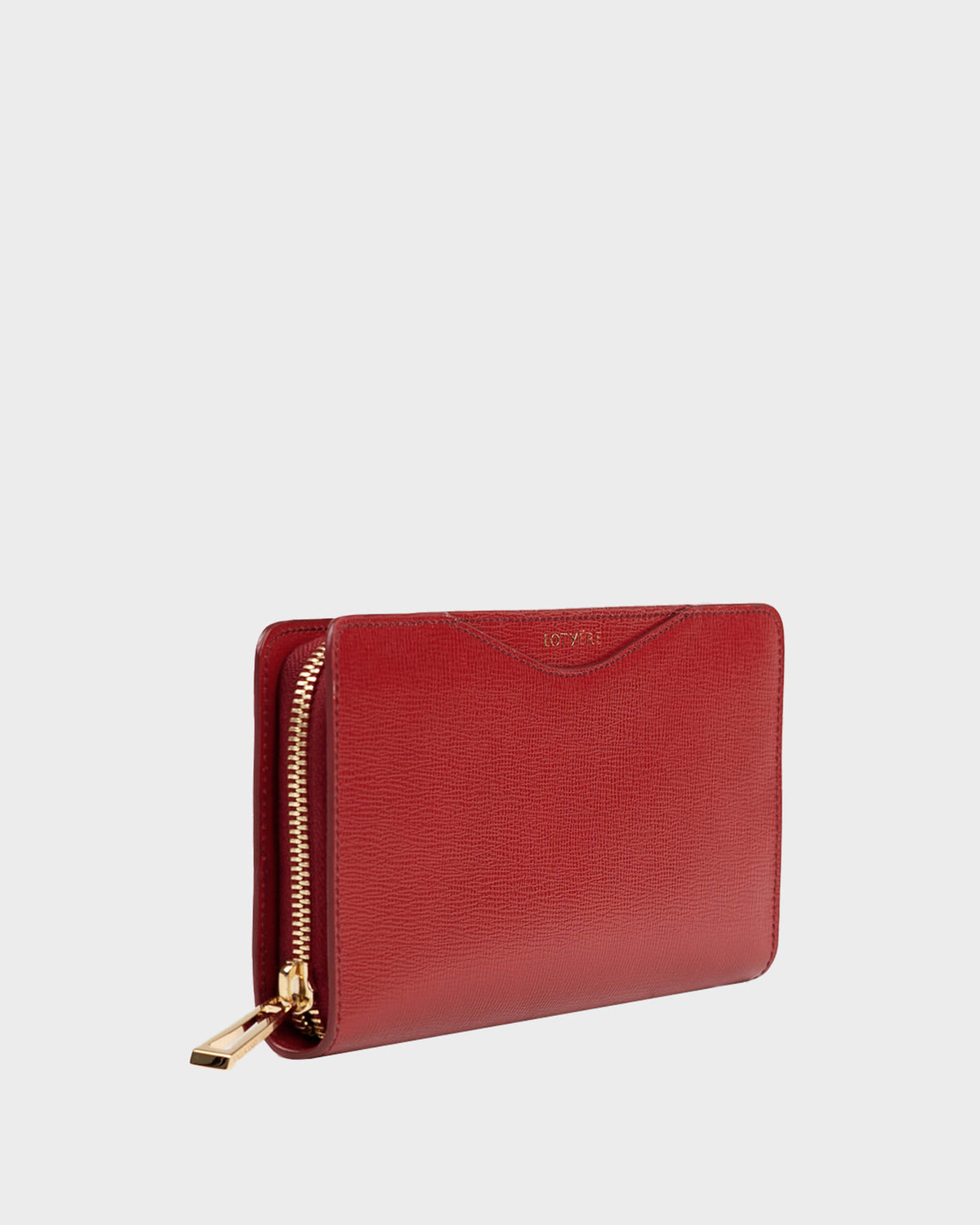 ZIP AROUND WALLET PURPLE RED