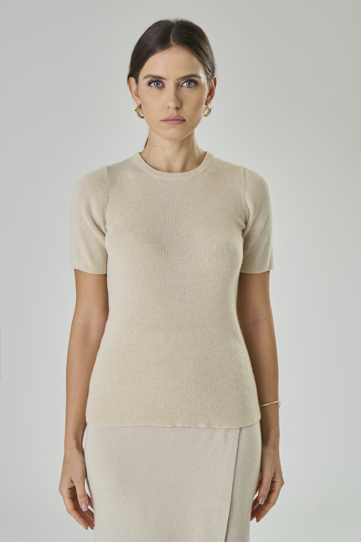 Cashmere blend knit T-Shirt - Alba