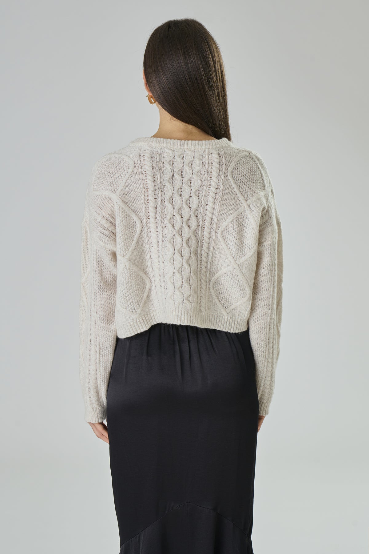 Merino Wool Cropped Sweater - Caterina