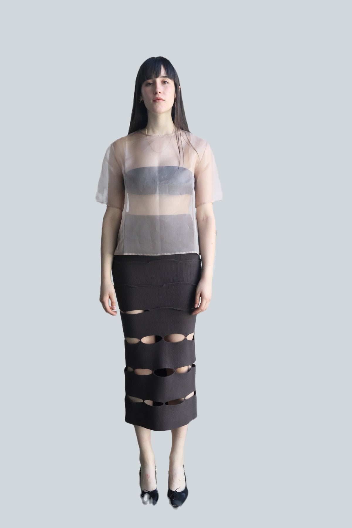 24S-MGM11 BANDED 02 SKIRT
