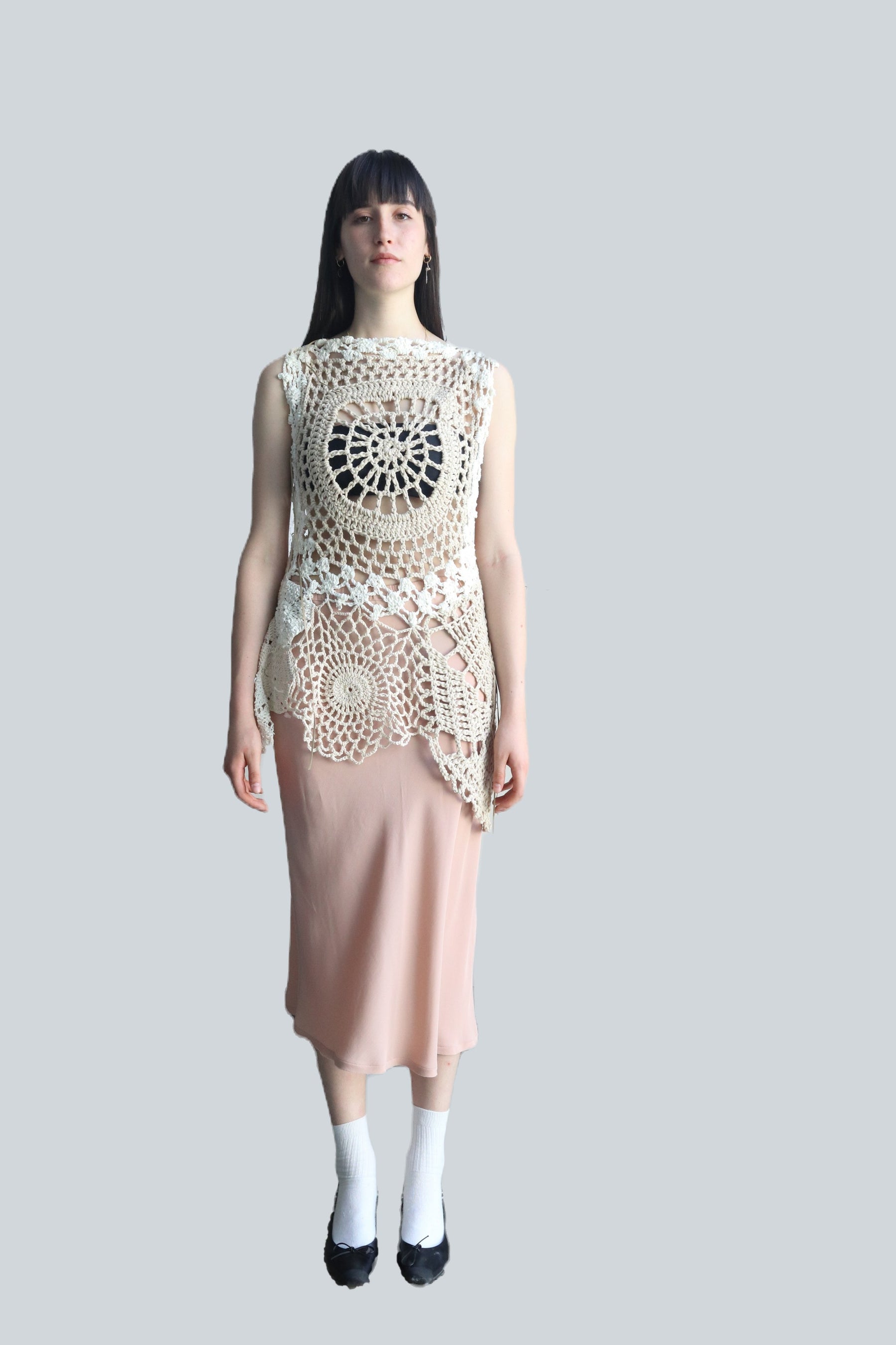 24S-TES09 SILK SKIRT