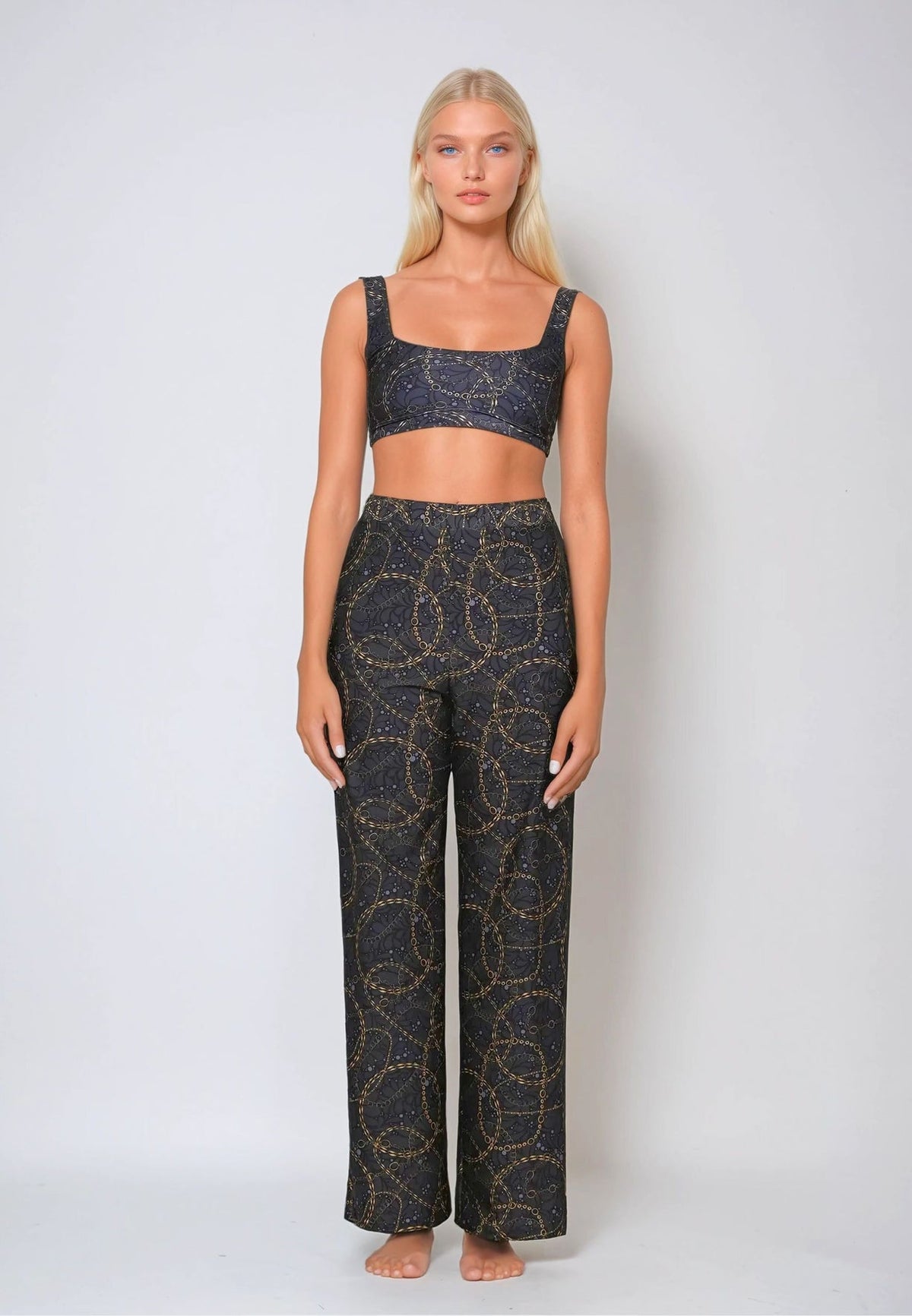 Lounge Trousers - Damask Chains