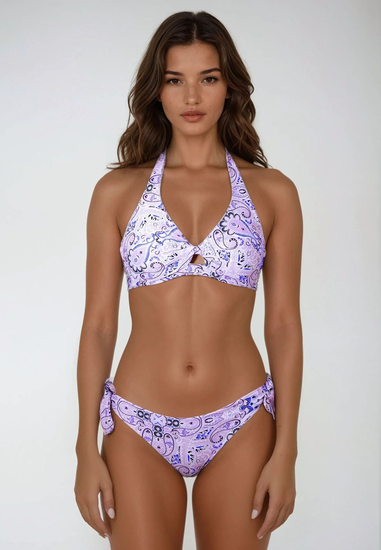 Bikini Foulard Bra Cups C/ D - Capri Lilac