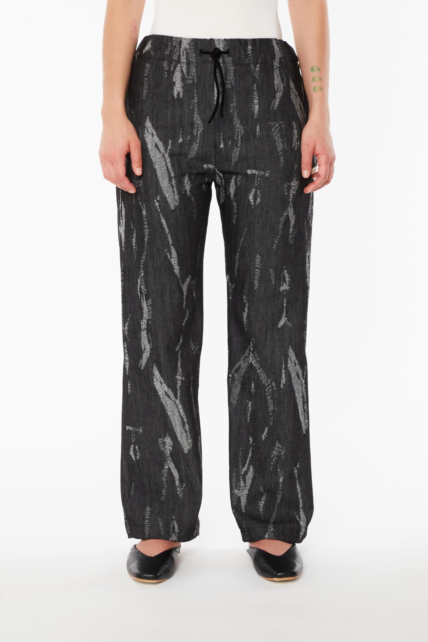 BLACK DENIM TROUSERS (W)