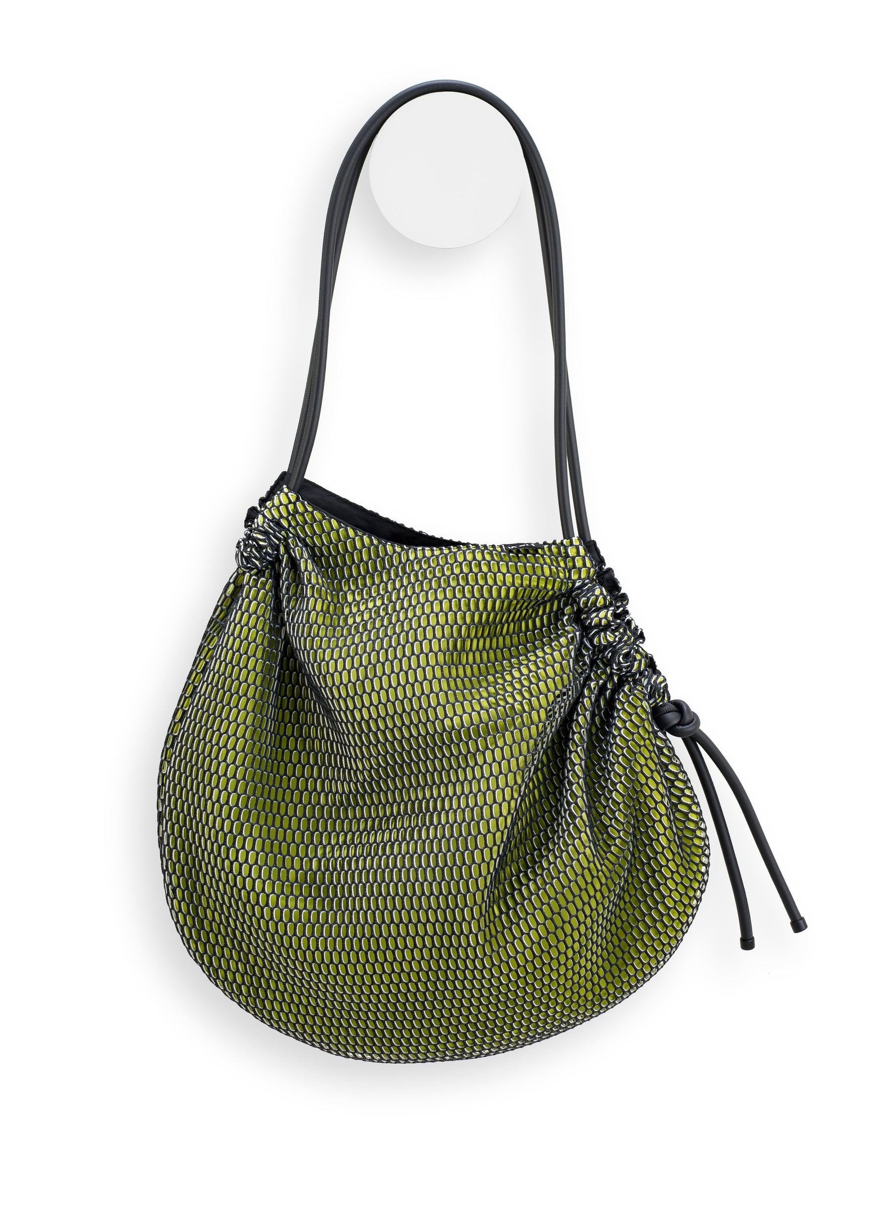 COCCO' NEO' BAG (BLACK AND LIME HIVE)                                   B-BK&LIH