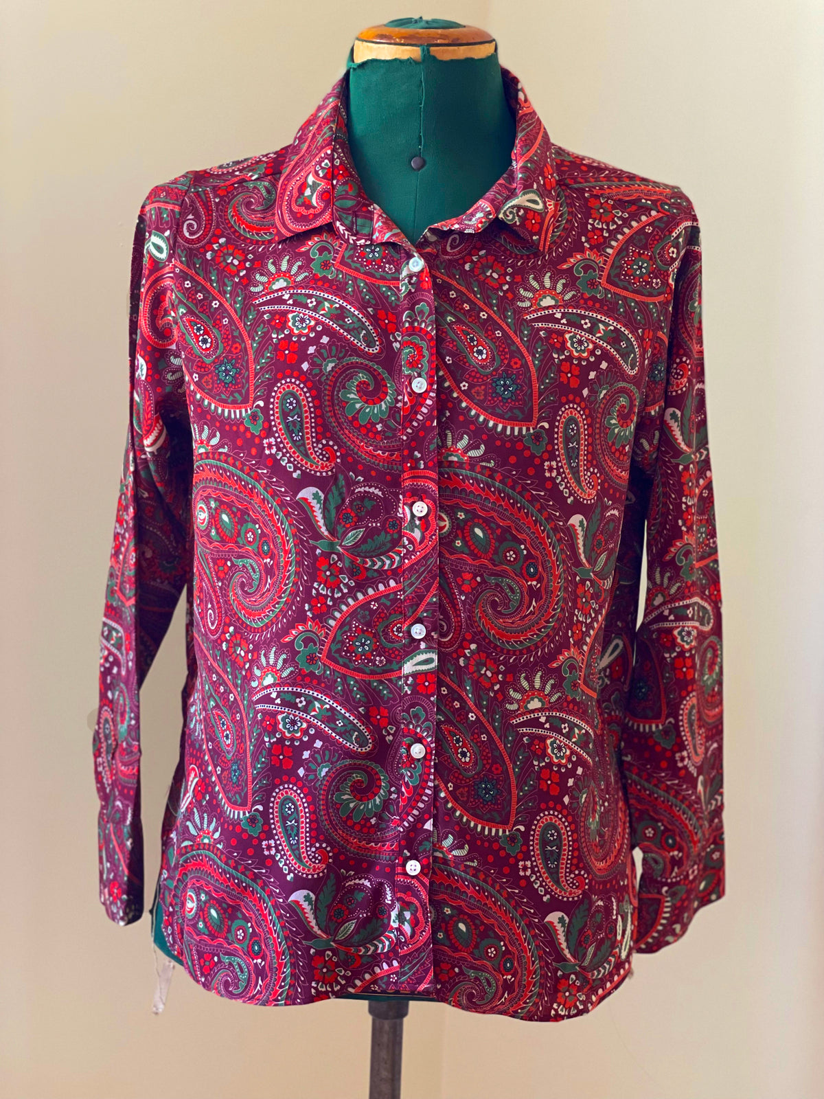 COTTON SHIRT WITH ALL OVER PAISLEY PRINT S3235.V3