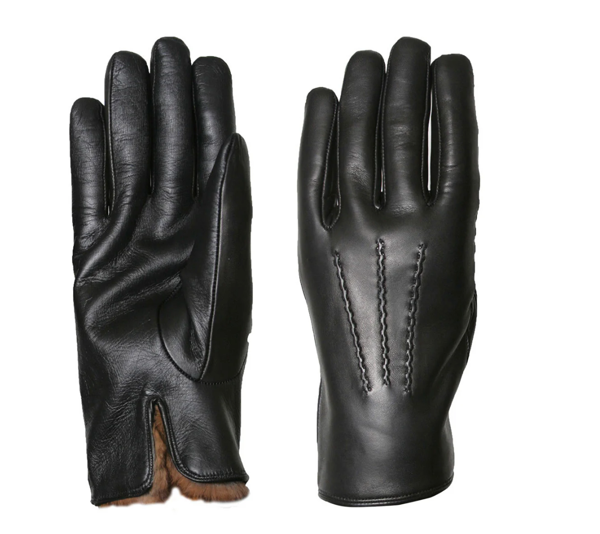 Classic Orylag Lined Leather Gloves for Men