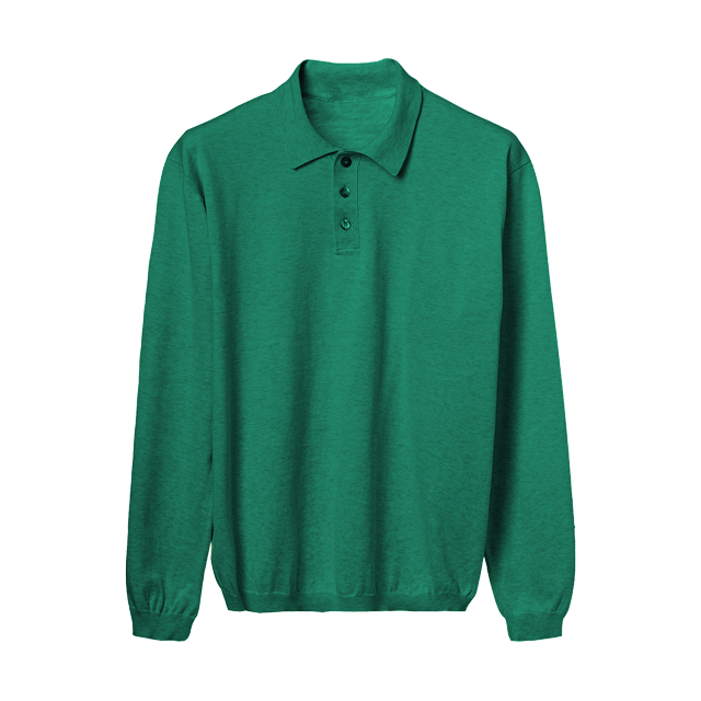 COTTON LONG SLEEVES MAN'S POLO