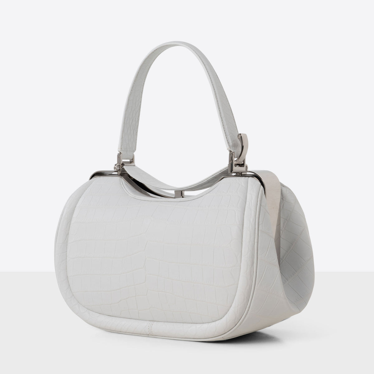 DOTTI Aura in White Matte Crocodile