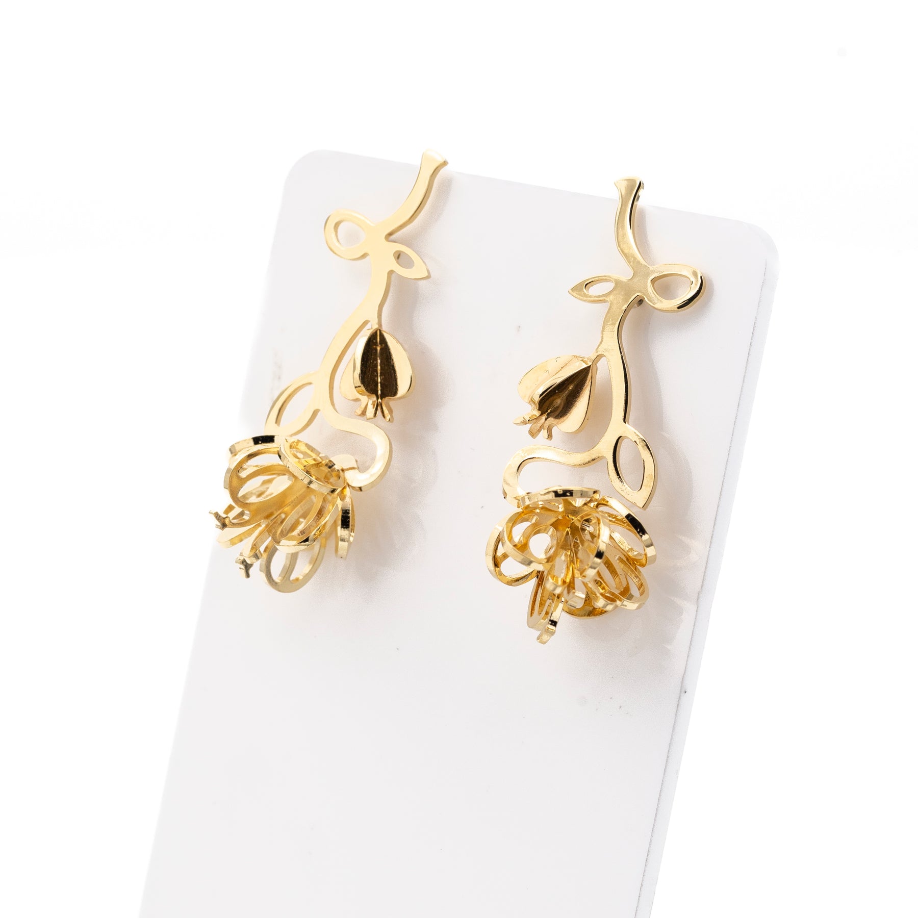 Earrings Anemone - Gold