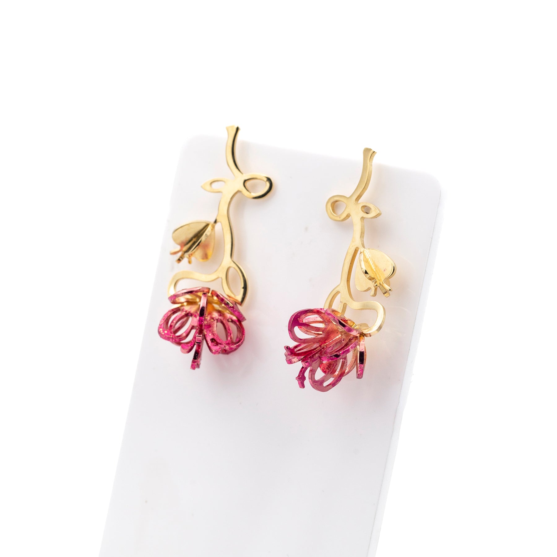 Earrings Anemone - Pink