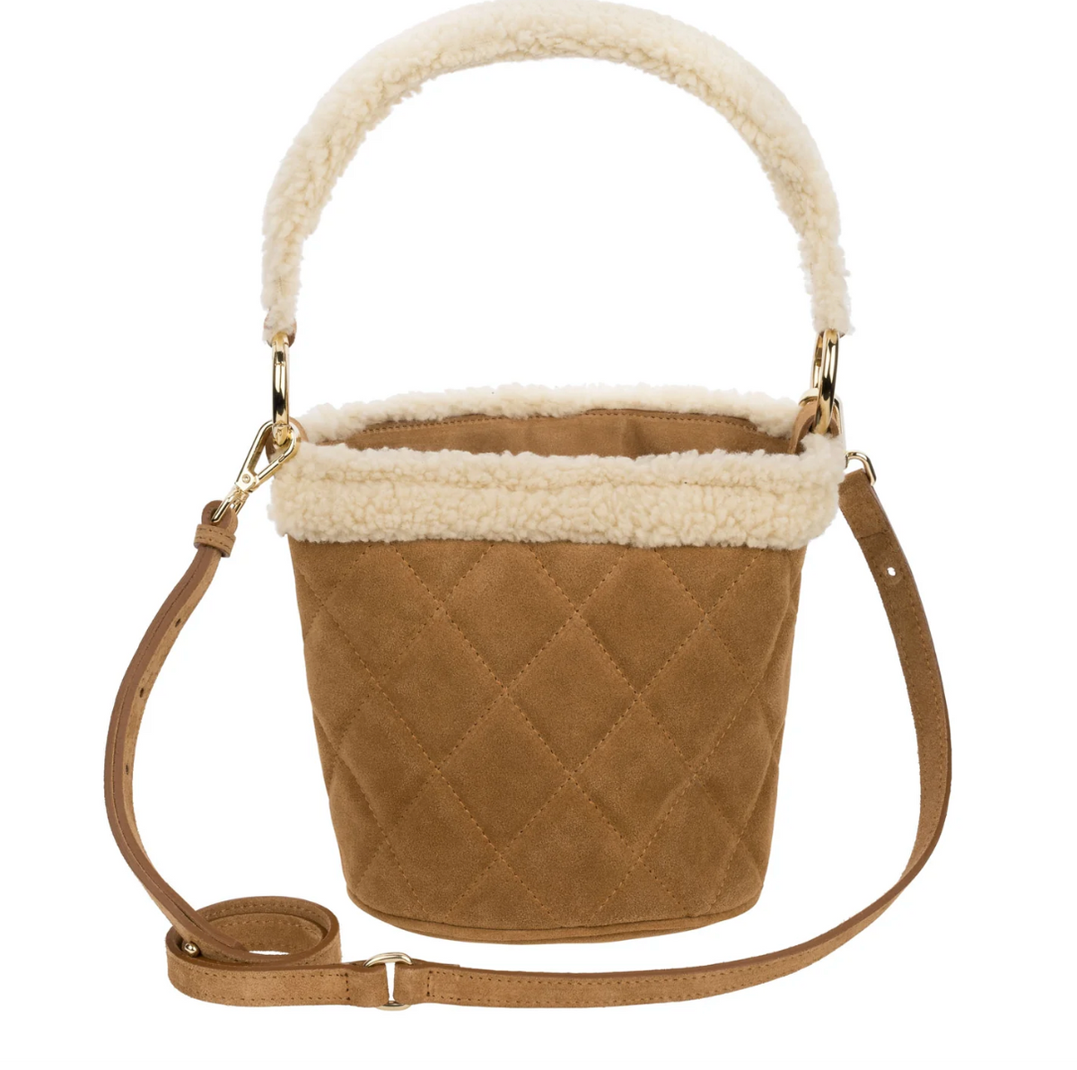 Elena - Crossbody Bag trapuntata Ocra