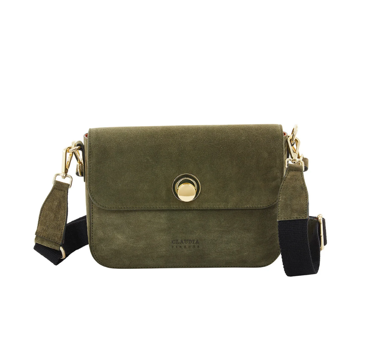 Florinda - Crossbody scamosciata grande Verde