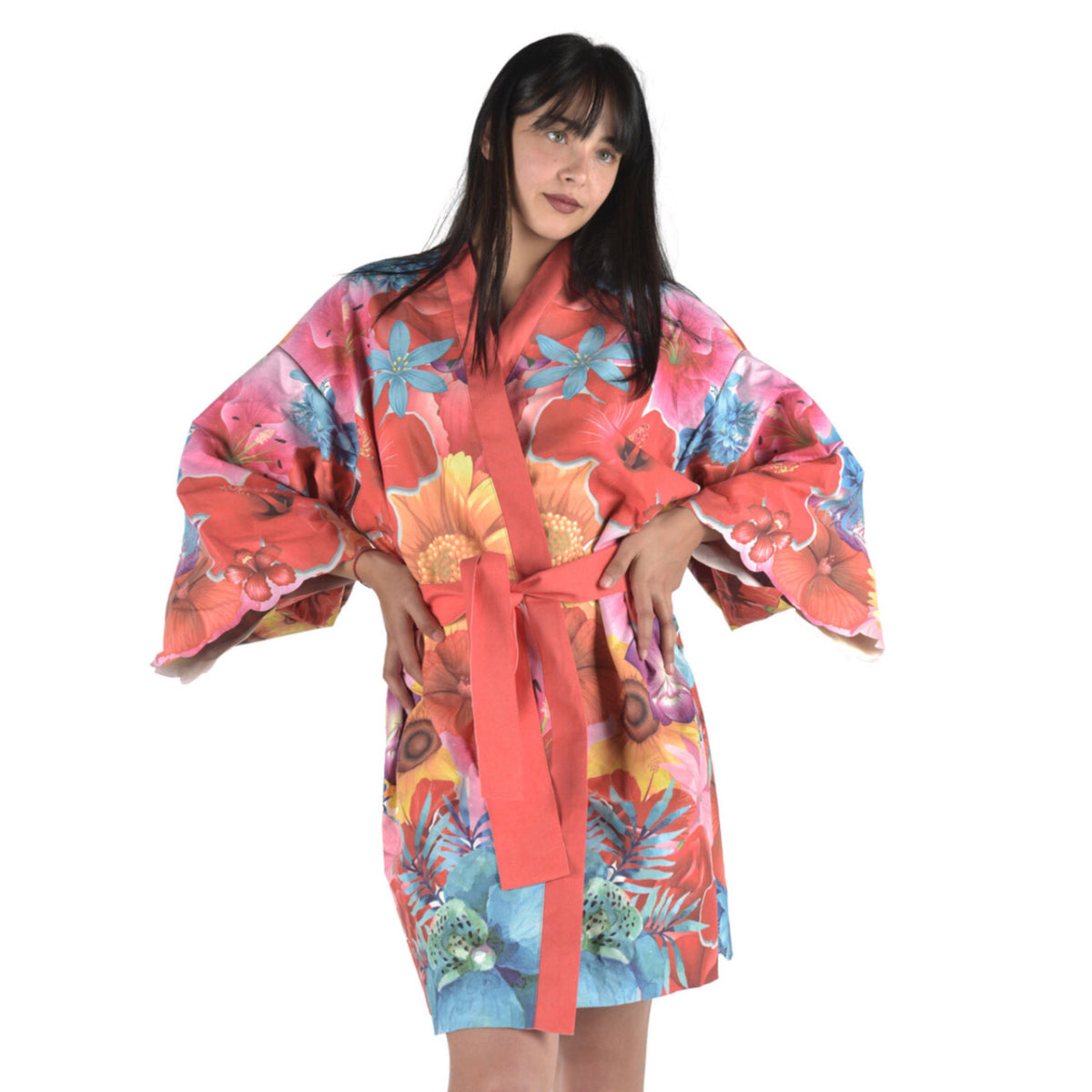 Kimono - Bathrobe- Flowers