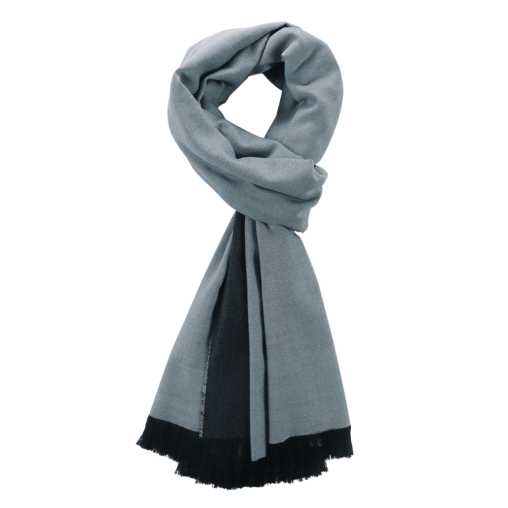 Light blue & Navy cashmere Scarf