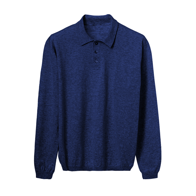 MERINO WOOL LONG SLEEVES MAN'S POLO