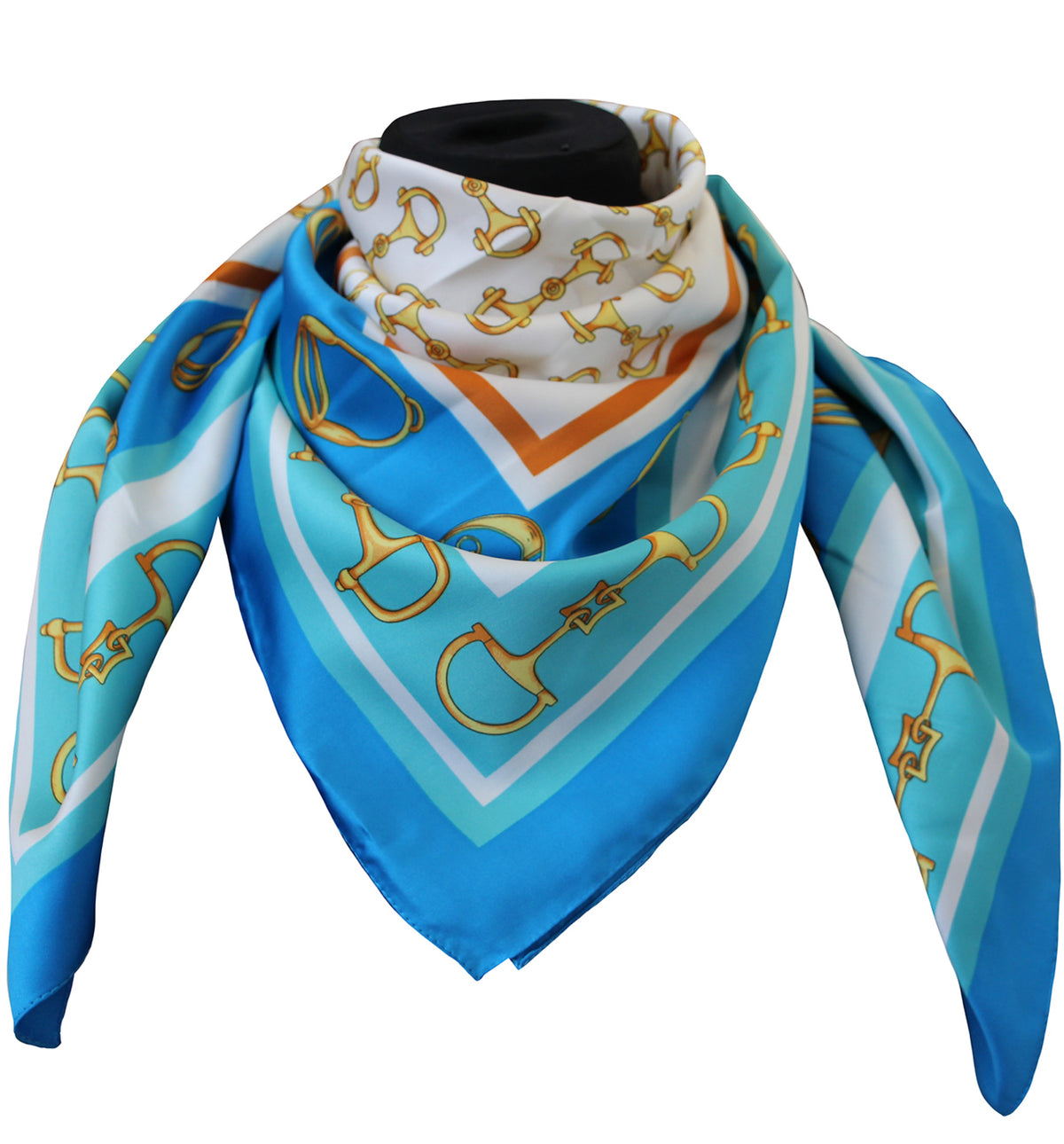 Polyester 100% scarf des 62682 col turquoise