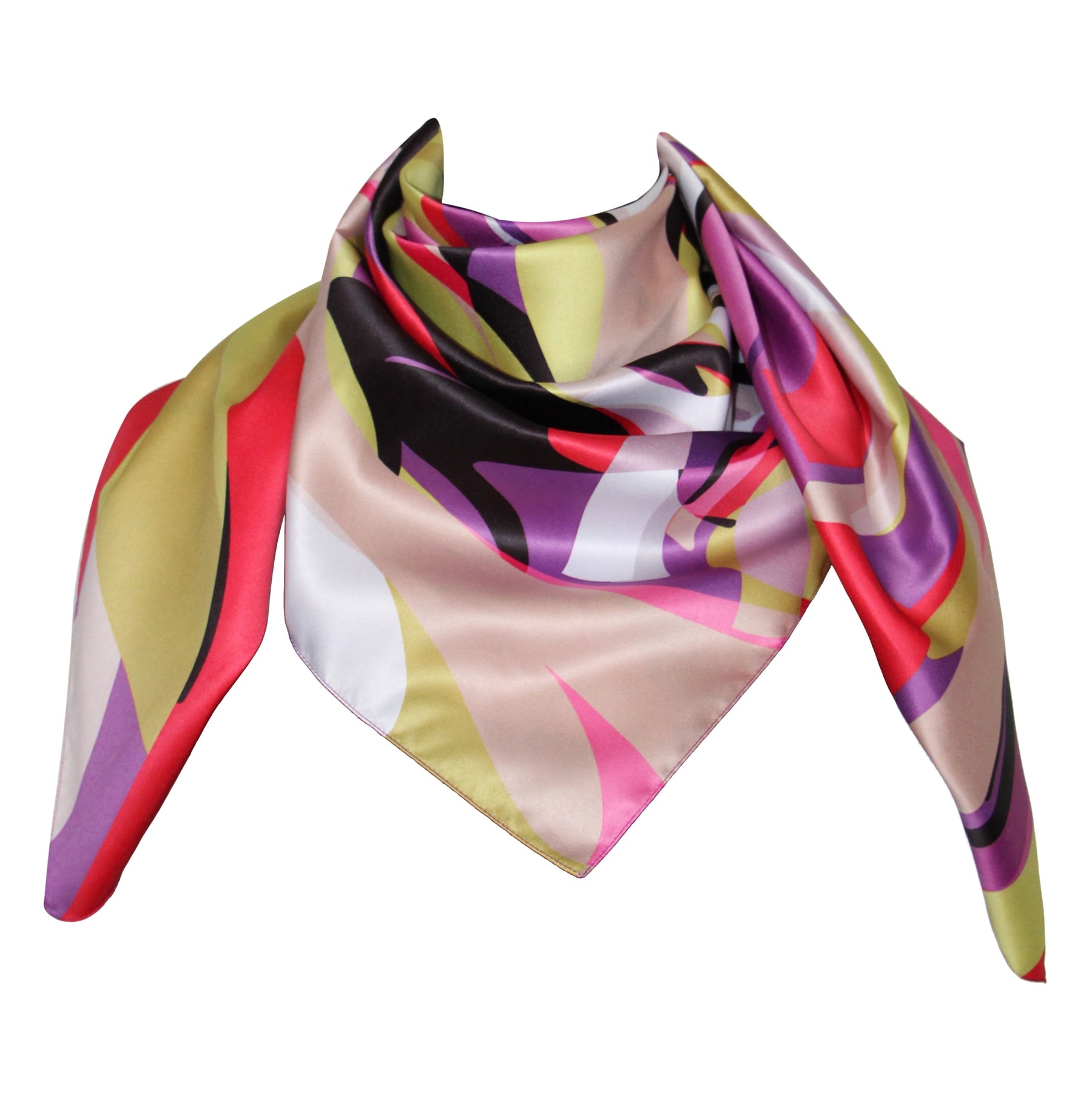 Polyester 100% scarf  des 62736 col 20 fuxia