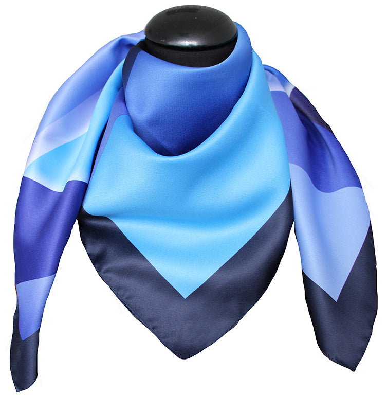 Polyester 100% scarf  des 62785 col 27 blue