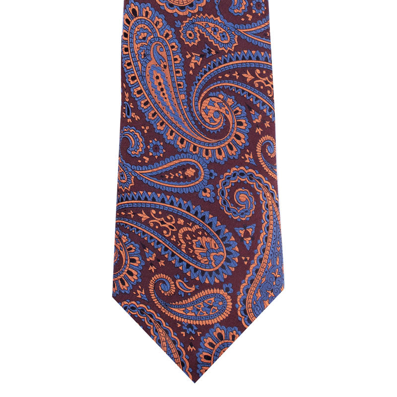 VINTAGE PAISLEY MOTIF WOVEN SILK TIE - WINE

SC.WP.022