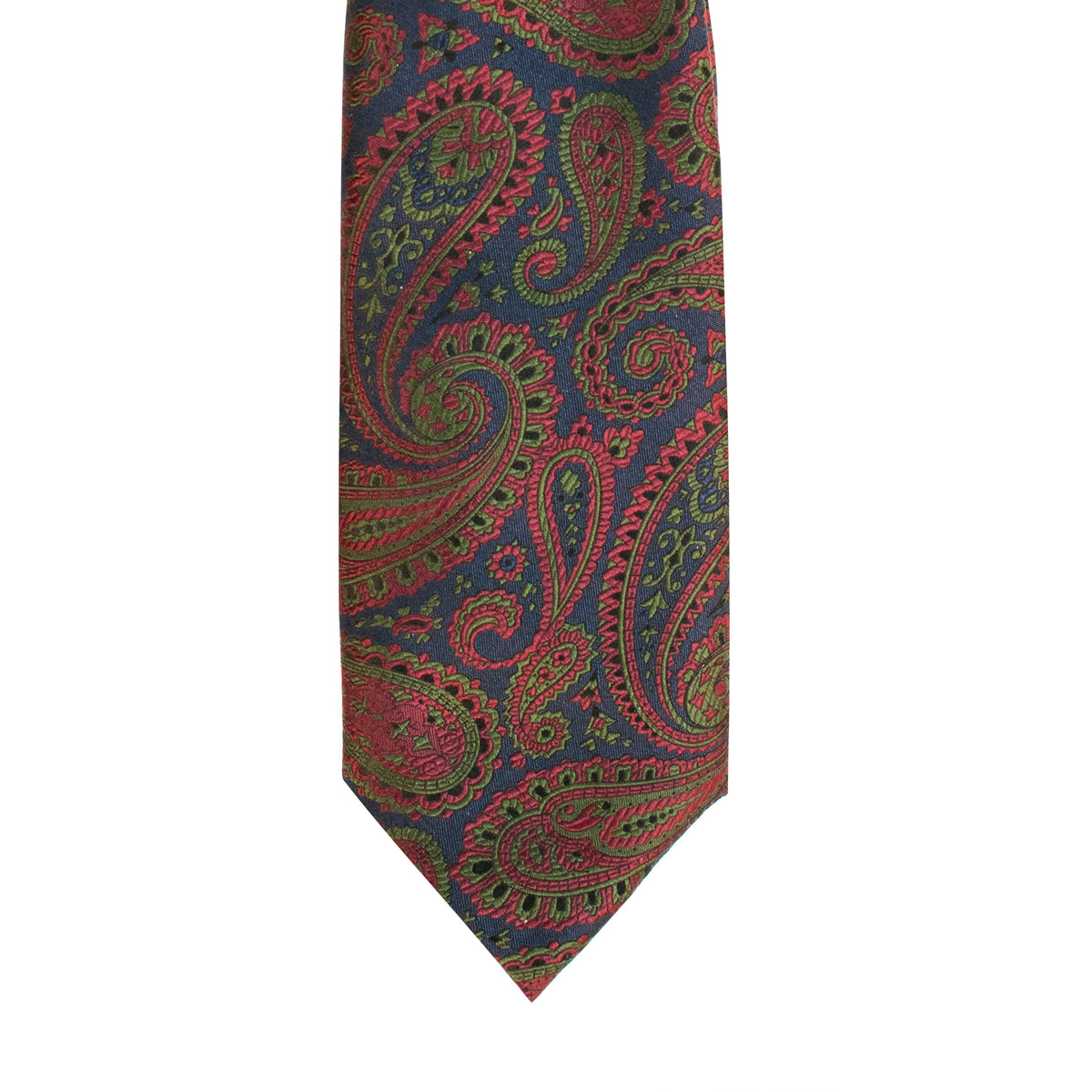 ROMANTIC PAISLEY MOTIF WOVEN SILK TIE - NAVY

SC.WP.025