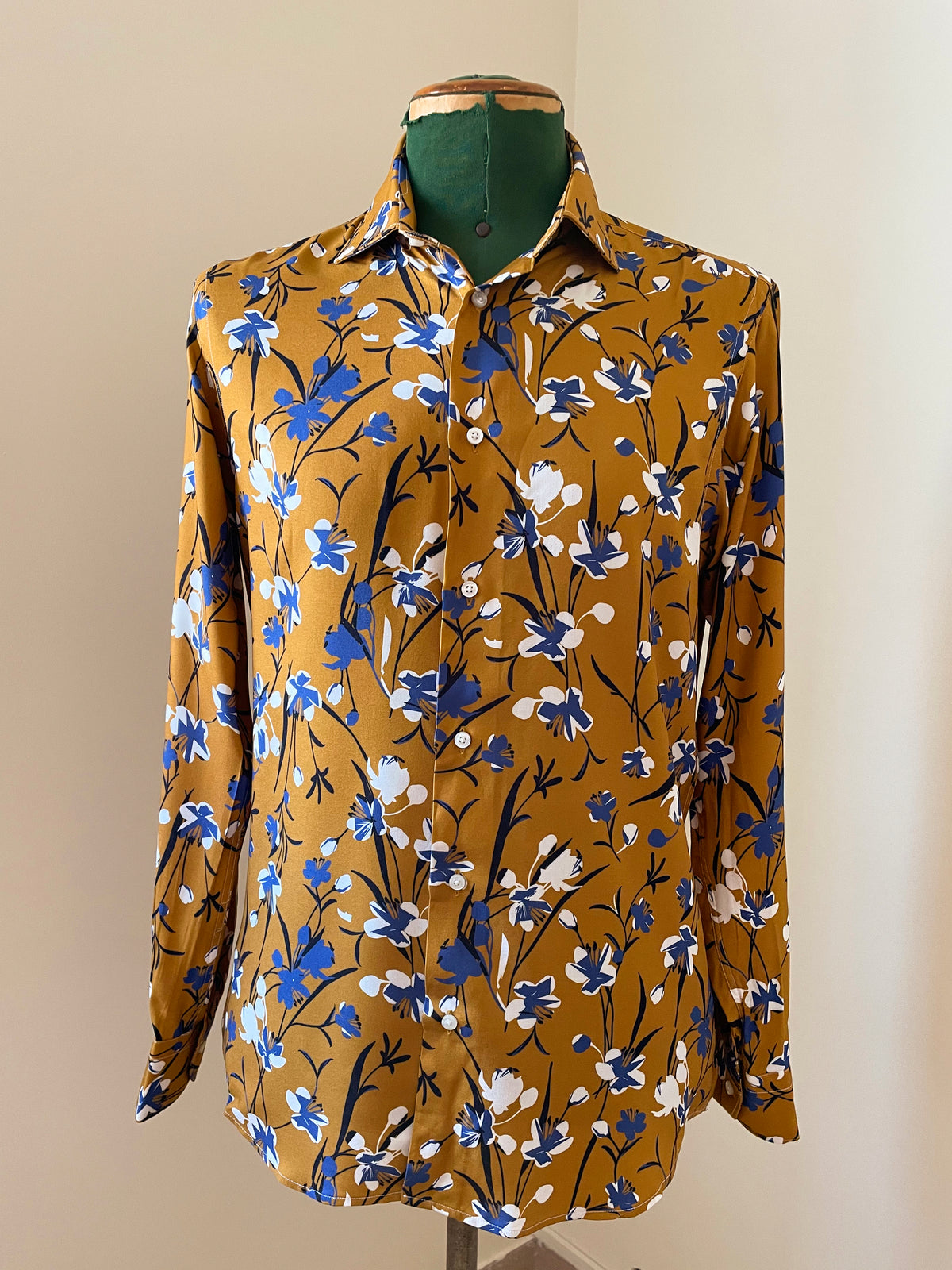 SILK SHIRT WITH FLORAL PRINT TIE335.V4