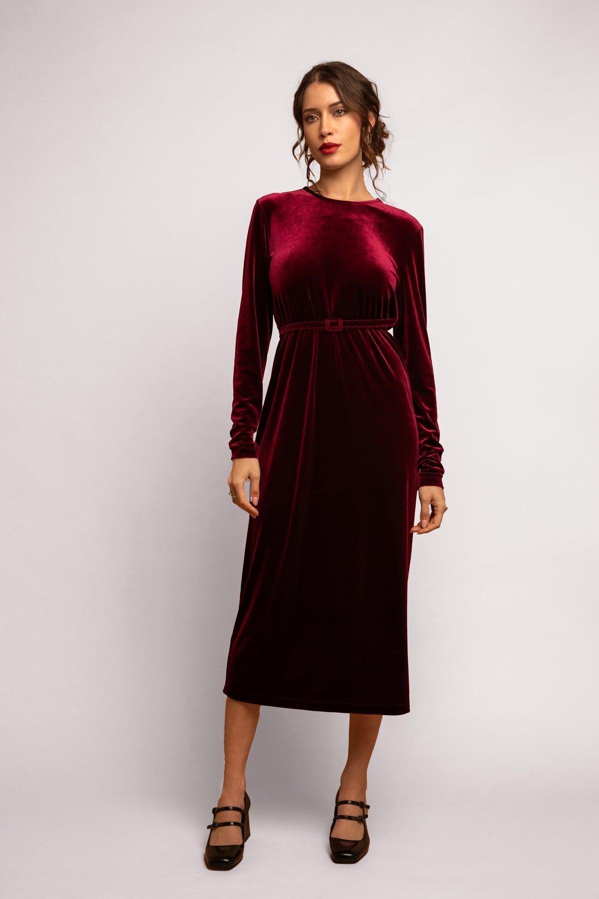 STRASBOURG - TUNIC MIDI SHINY DRESS