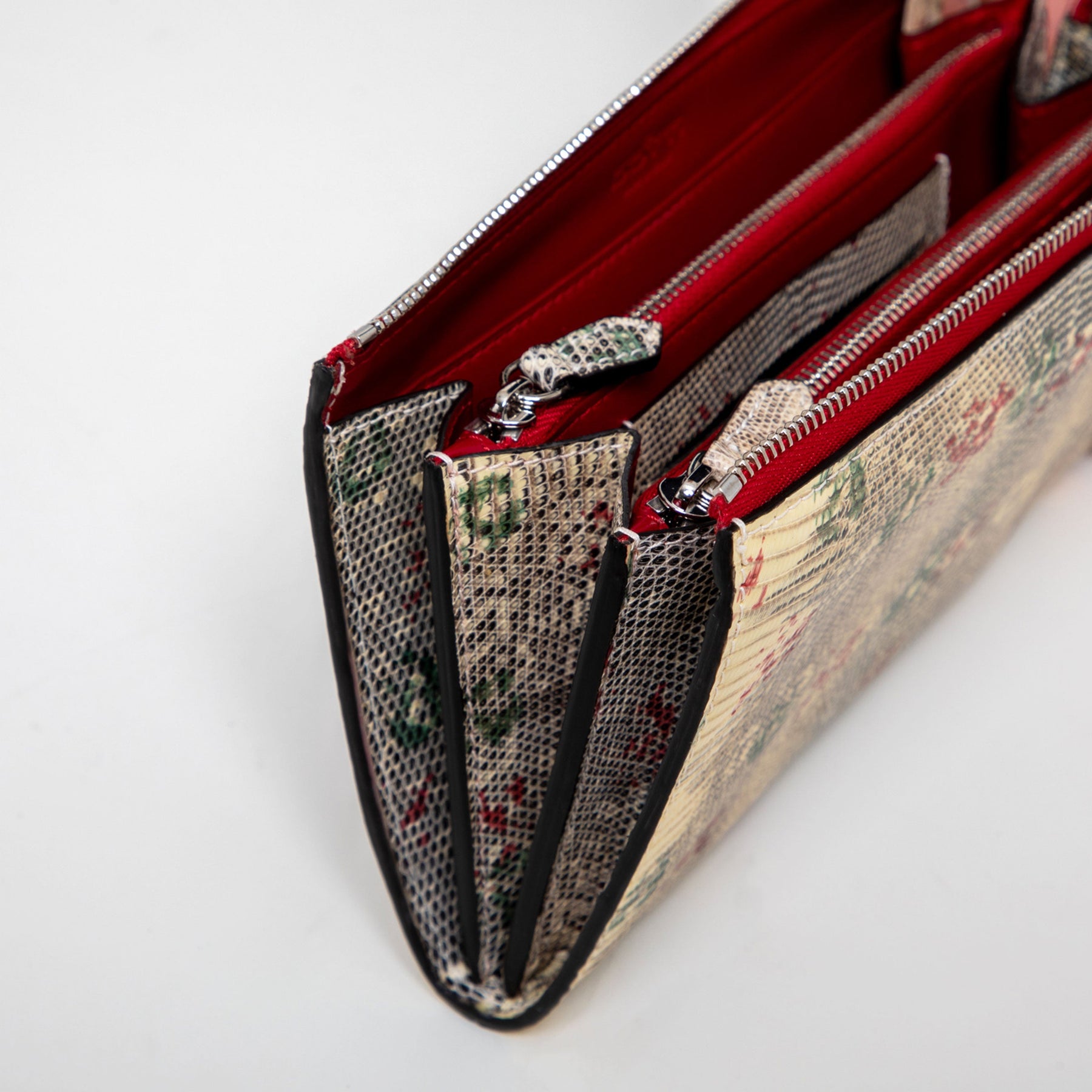 DOTTI Long Wallet<br>Multicolor Lizard