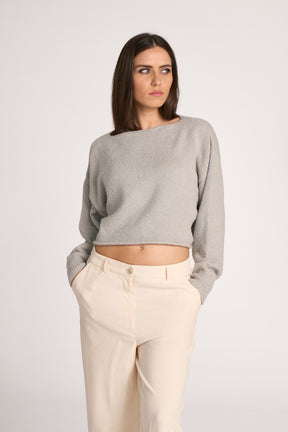 Organic cotton crop sweater - BIO GAGA