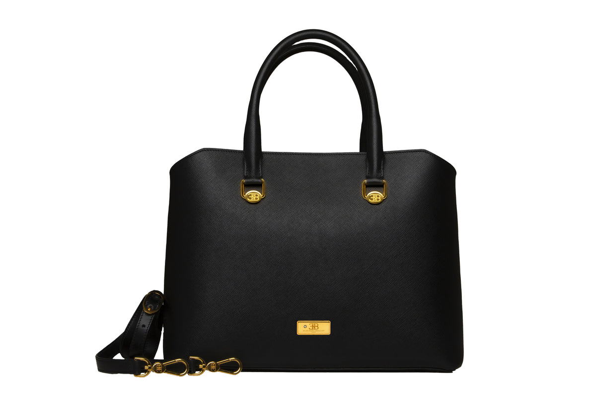 DIAMOND COLLECTION-TOTE- ELEONORE-  BLACK