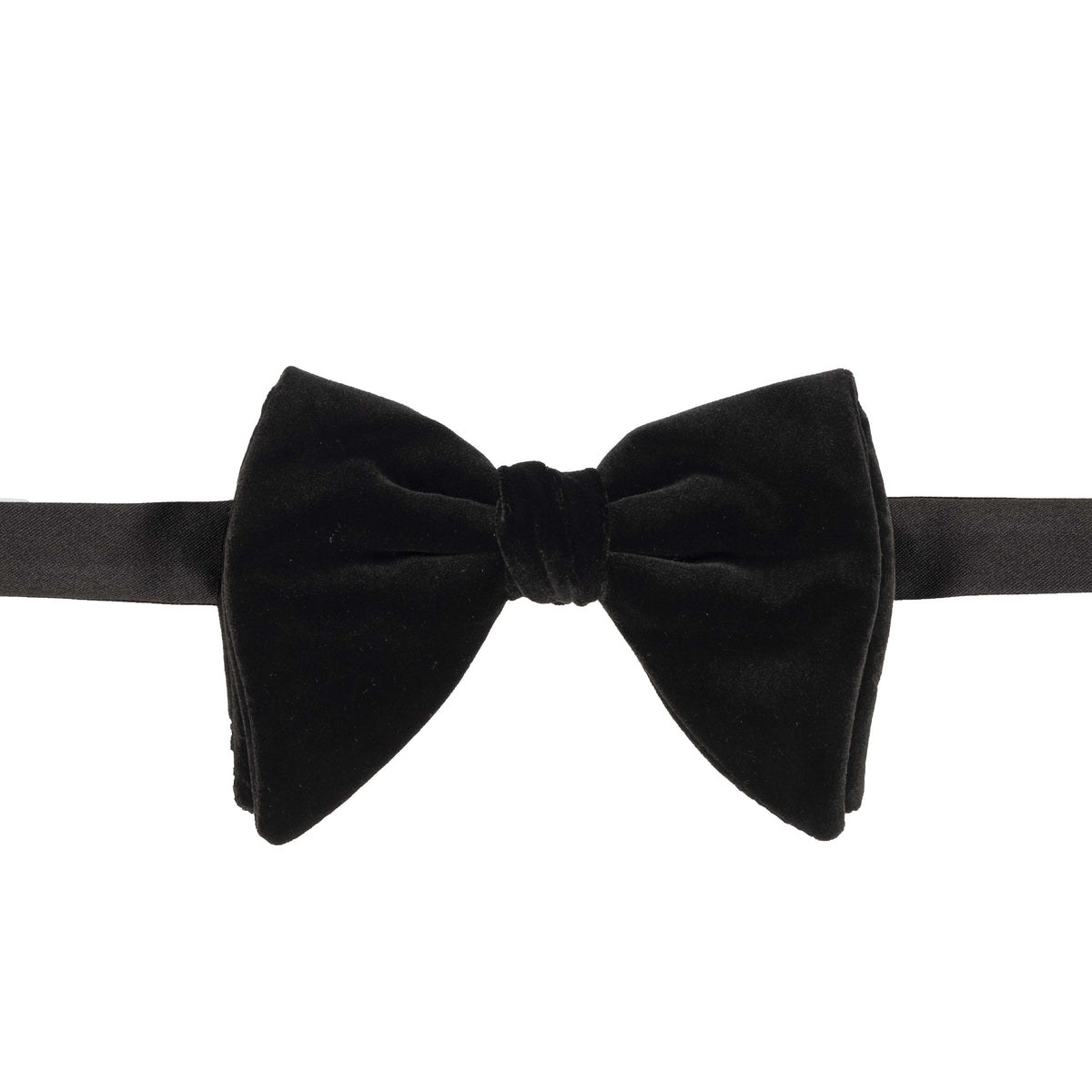 Velvet bow tie 100% silk