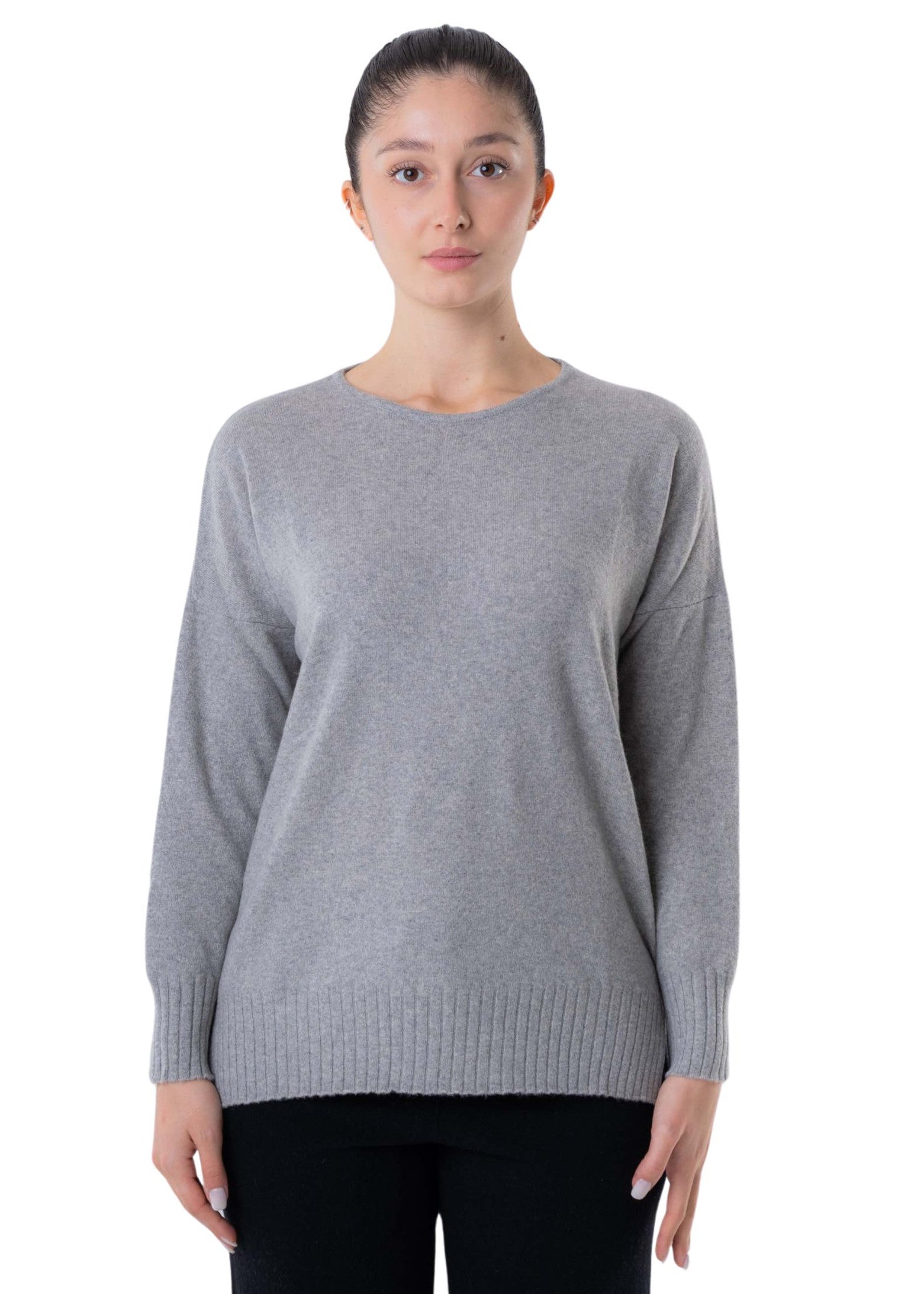 Women's Recycled Cashmere Oversized Crewneck Sweater