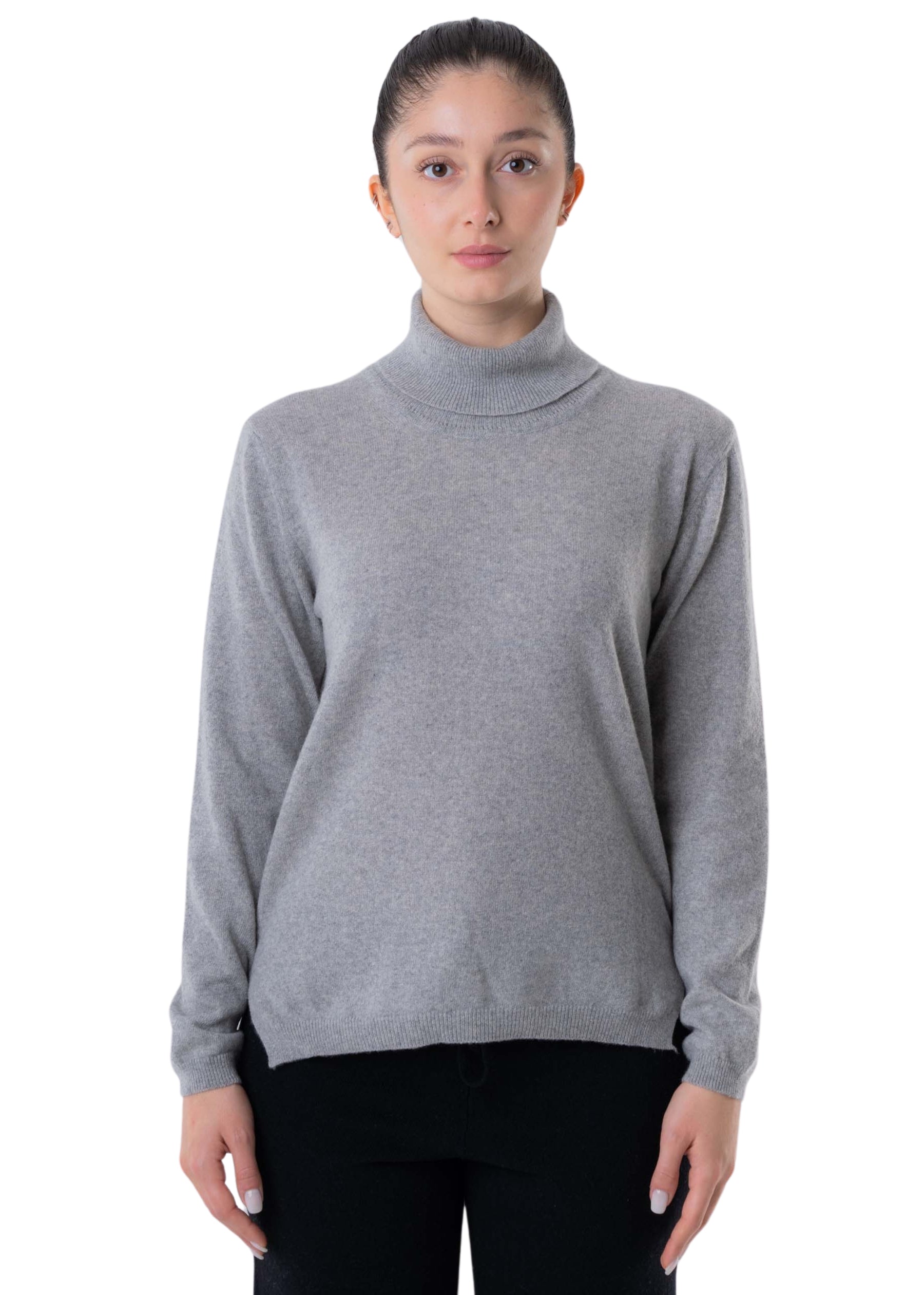 Women's Recycled Cashmere Oversized Turtleneck Sweater