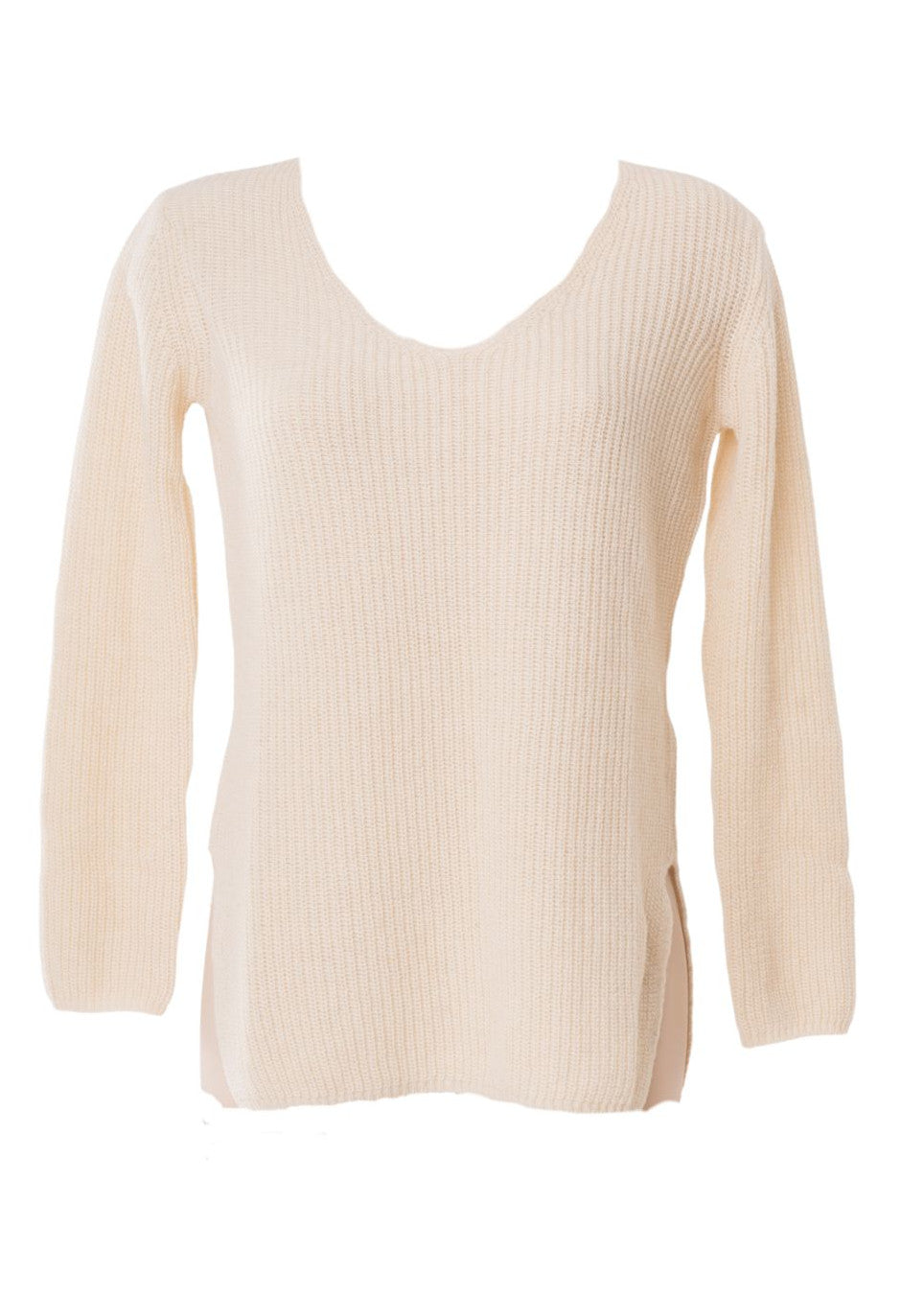 Women's Recycled Cashmere Ribbed Sweater