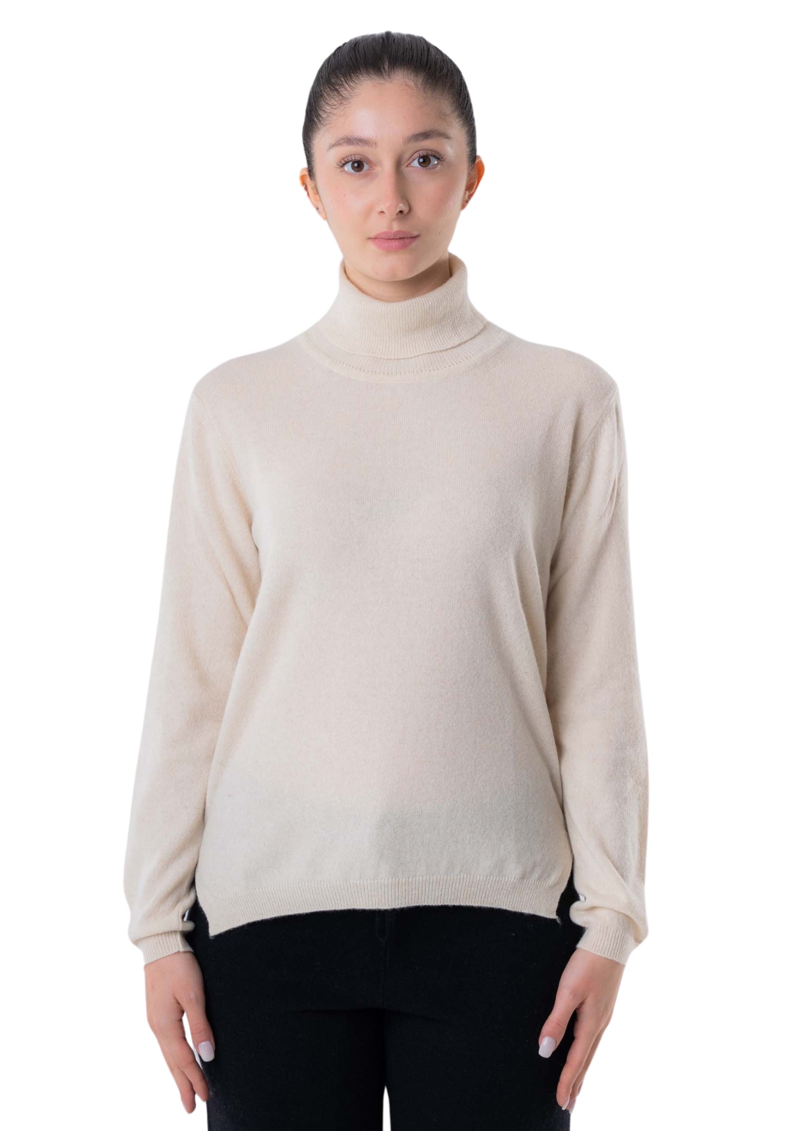 Women's Recycled Cashmere Turtleneck Sweater