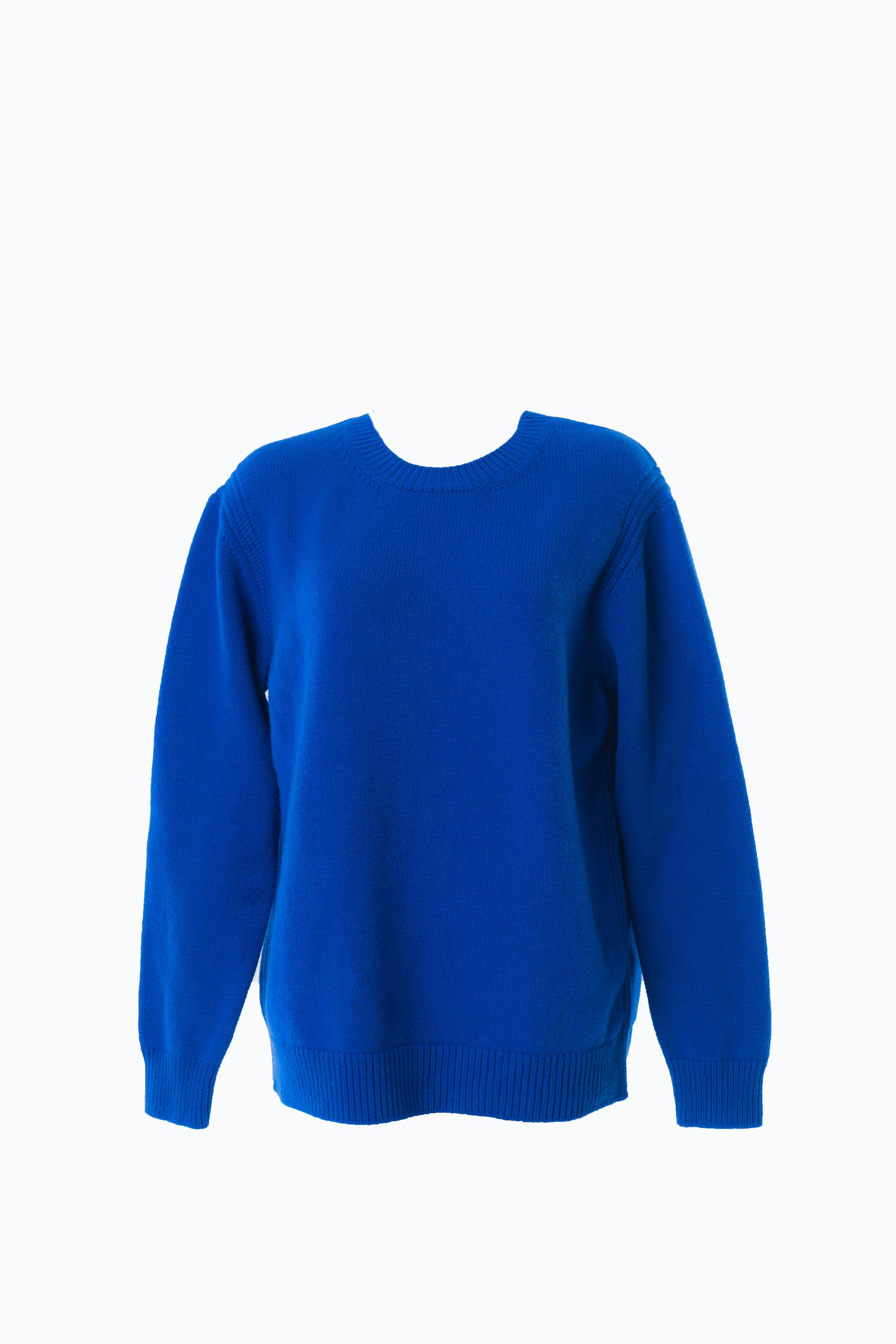 Women's crewneck sweater in responsible wool and cashmere