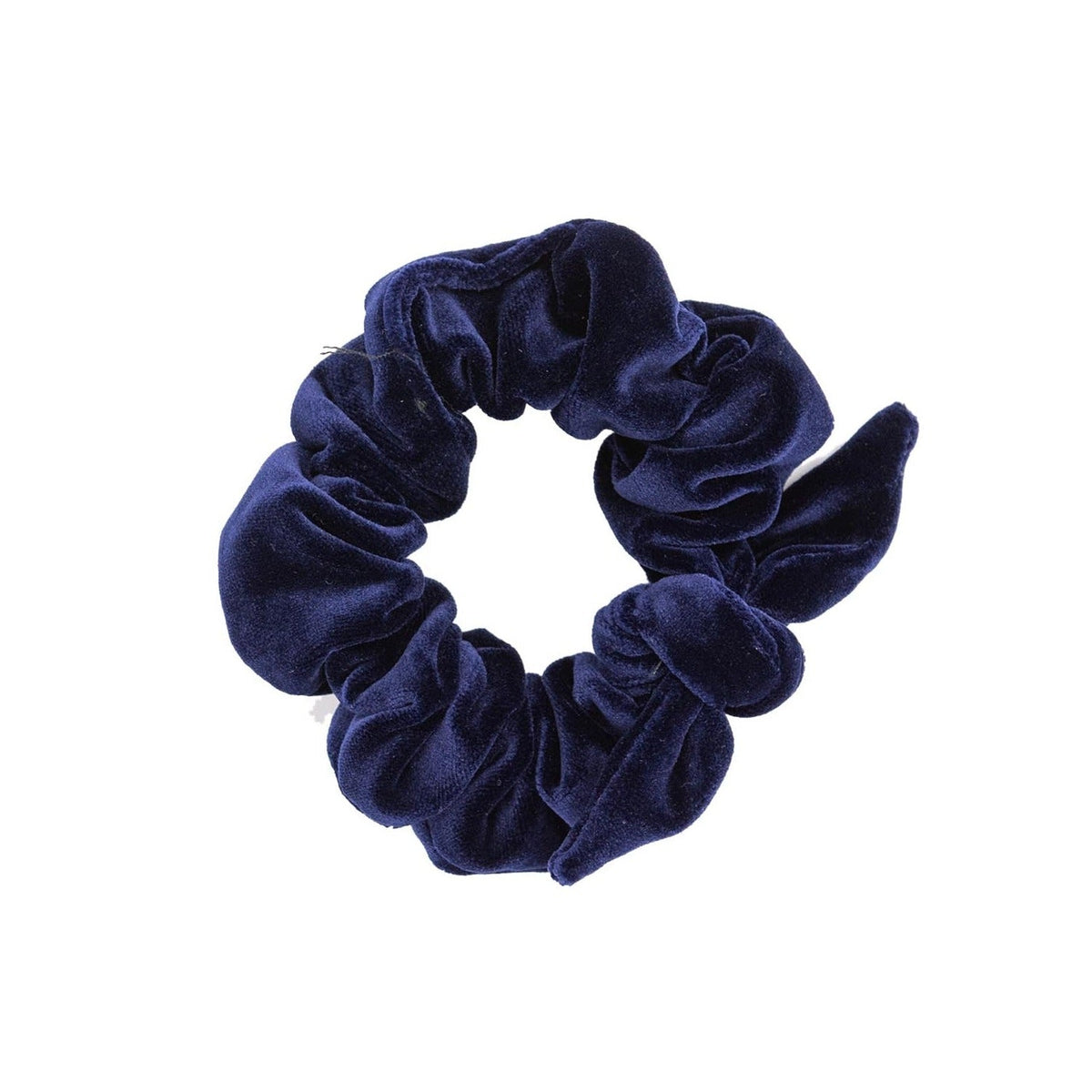 SERA FINE SILK - blue velvet scrunchy