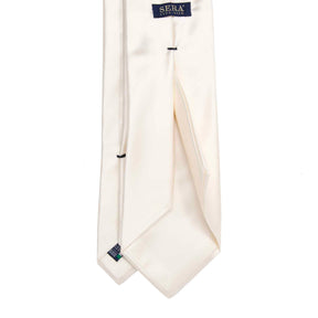 White Silk Satin Tie Serà Fine Silk