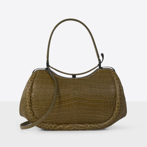 DOTTI Aura in Olive Green Crocodile