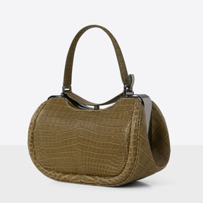 DOTTI Aura in Olive Green Crocodile