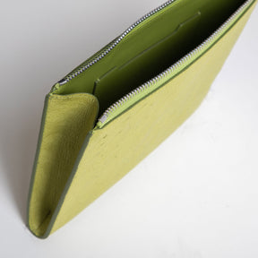 DOTTI Pouch<br>Chartreuse Ostrich