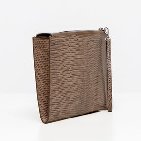 DOTTI Pouch<br> Taupe Lizard